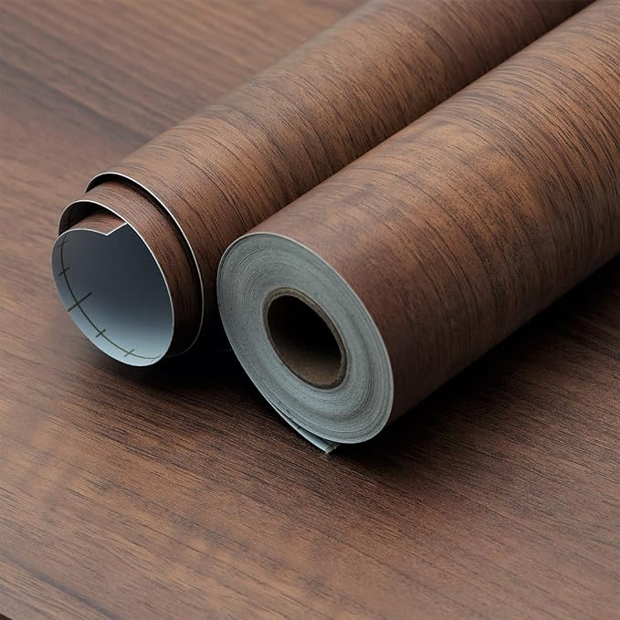 Walnut Wood Contact Papaer for Countertops Waterproof 24x197 inch Wood Peel and - Image 3
