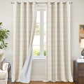 Lajode Sage Green Plaid Patterned Curtains Thermal Insulated by Lajode