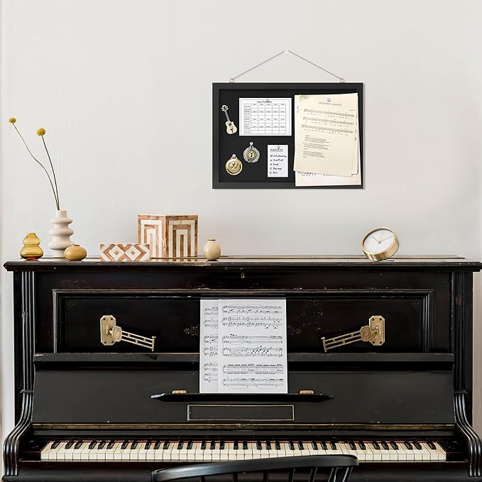DAHAPYBOO Cork Board with Linen Black 2Pack, Bulletin Board 17"x12", Corkboards - Image 4