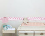 FLFK Pink Heart Wallpaper Border - Image 3