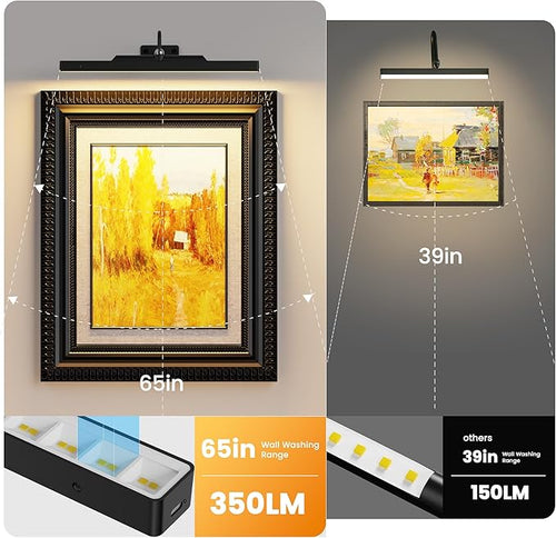 3Pack Picture Light Battery Operated, 16in Picture Light - Image 2