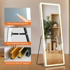 Full Length Mirror with Lights, Full Body Dressing Standing Mirrors with - Image 5