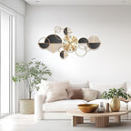 Large Wall Clock, Modern Silent Non-Ticking Metal Wall Art Wall Clocks Battery - Image 5