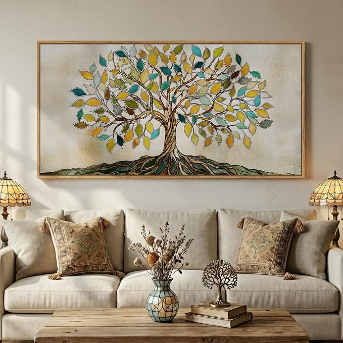 Large Framed Tree of Life Wall Art by Cuspin