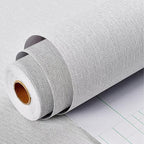 Grasscloth Peel and Stick Wallpaper Gray Fabric Wallpaper Faux Linen Wallpapers by HellKitWallpaper