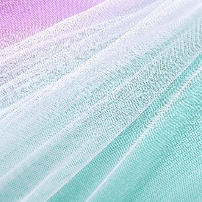 XiDi Curtains for Bedroom Decor, Rainbow Pink Purple Green 34/79/1 - Image 9
