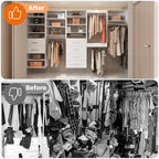 ROOMTEC Modular Closet System, Wall-Mounted Wooden Tower - Image 6