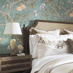 Laatse Green Floral Wallpaper Peel and Stick Bird Wallpaper 17.5" x 78.7" - Image 6