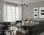 Guvana 17.3"×787" Brick Peel and Stick Wallpaper Grey Brown 3D Self Adhesive - Image 3