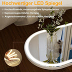 Koonmi Full Length Mirror with LED Lights 56"x20" - Image 4