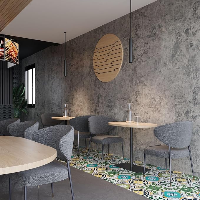 BAYYA Cement Grey Contact Paper Concrete Peel and Stick Wallpaper Industrial - Image 8