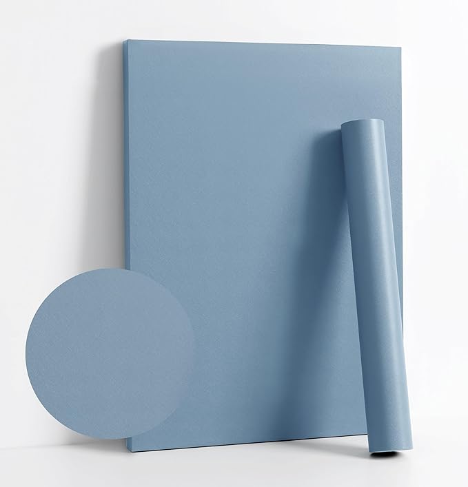 Dimoon 236''x17.7'' Blue Peel and Stick Wallpaper Contact Paper Modern Self by DIYYOURMOON