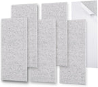 6 Pack Thickened Soundproof Wall Panels, 15.75" X 31.5" X 0.47" High Density by ENSEPST