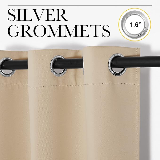 NICETOWN Sound Barrier Room Divider Curtain Screen Partitions, Wide Width - Image 2