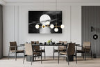 Cao Gen Decor Art S06469 Wall Art Canvas Sea White Full Moon in Night Picture - Image 5