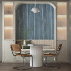 BOMENG Large Blue Wood Grain Contact Paper Peel Stick Waterproof Oak Wood Look - Image 9