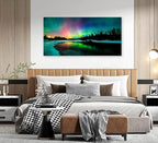 Cao Gen Decor Art S01998 Wall Art Aurora scenery Painting on Canvas Stretched - Image 8