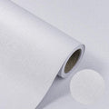 White Wallpaper Grasscloth Peel and Stick Wallpaper 15.7"x 196" Fabric Contact by TAPETYLLER