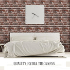 Tinlade 30 Pcs 28.81 Sq ft 3D Wall Panels Peel and Stick Foam Brick Wallpaper - Image 7