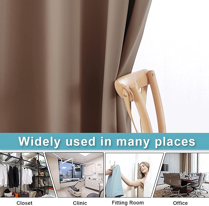 RYB HOME Room Divider Blackout Curtains - Image 5