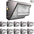 Lightdot 10Pack 100W LED Wall Pack Lights, 100-277v Dusk to Dawn by LightdotLighting