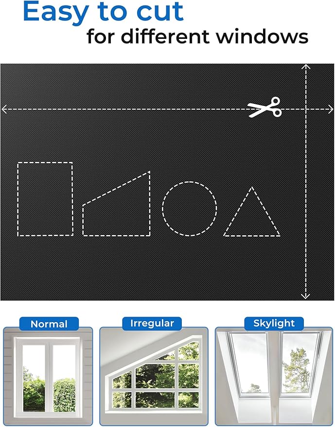 Sumobaby Blackout Curtains Portable 21"x36", No Drill Blackout Shades - Image 5
