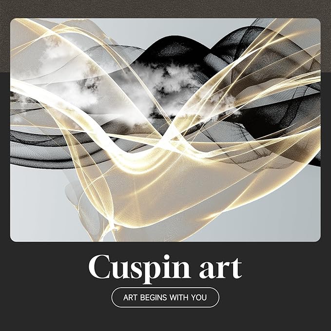 Large Framed Modern Luxury Abstract Wall Art - Image 7