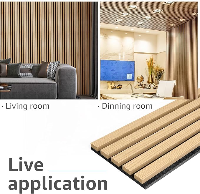 Art3d 4-Piece Wood Slat Acoustic Panels - Image 5