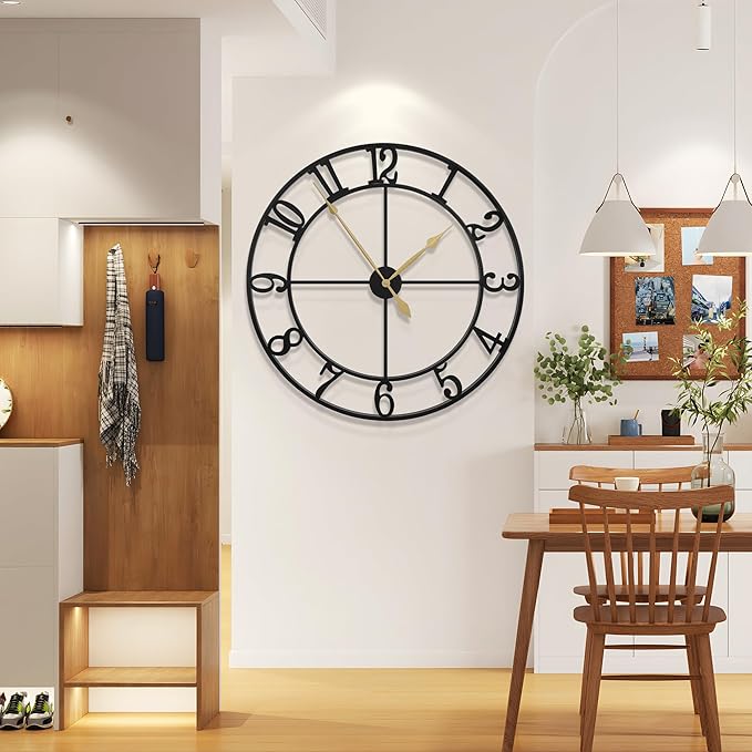 LEIKE 40 Inch Extra Large Wall Clock, Decorative Oversized Arabic Numerals - Image 5