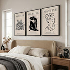 Framed Matisse Canvas Wall Art for Living Room, Modern Aesthetic Pictures for - Image 2