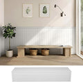 PS Wainscoting Wall Panel Kit, Paintable Waterproof PS Panels by janasse
