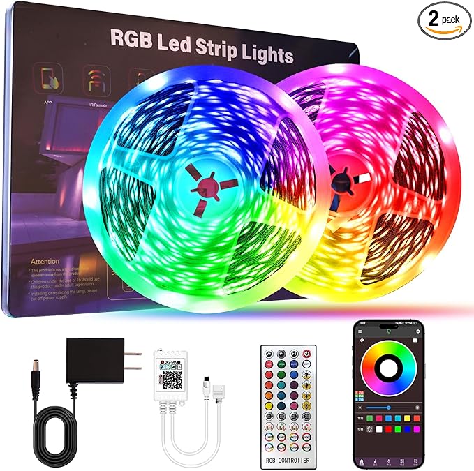 HBOWMDJIA Led Lights for Bedroom 200 FT, by HBOWMDJIA