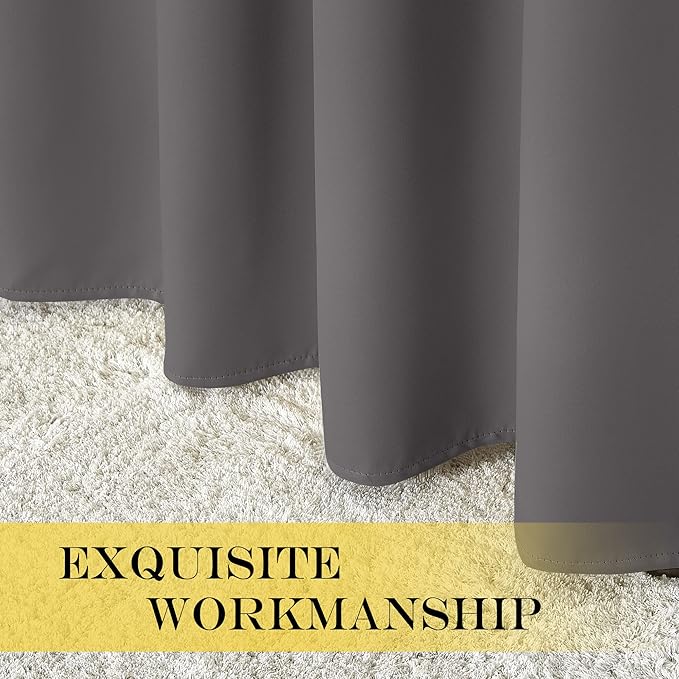 NICETOWN Blackout Sliding Door Curtain, Grommet Top Thermal Insulated Extra - Image 6