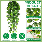 8 Pack Artificial Hanging Plants Fake Greenery Plants Fake lvy Vine - Image 6