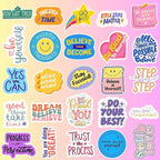 Motivational Stickers - Vinyl Inspirational Stickers for Water Bottle Laptop Decal Positive Qoute Encouraging Stickers Afirmations Encouragement Encouraging Gift Idea for Student Kids Teen