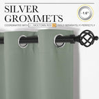 NICETOWN Bedroom Curtain Panels Blackout Draperies, Thermal Insulated Solid - Image 3