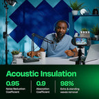Acoustic Panels 12-Pack Soundproof Wall Panels 12"X12"X0.4" Sound Panels High - Image 3