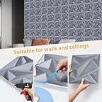 Heikki 30 Pack 3D Wall Panel for Interior Wall Décor, PVC Flower Textured Wall - Image 3