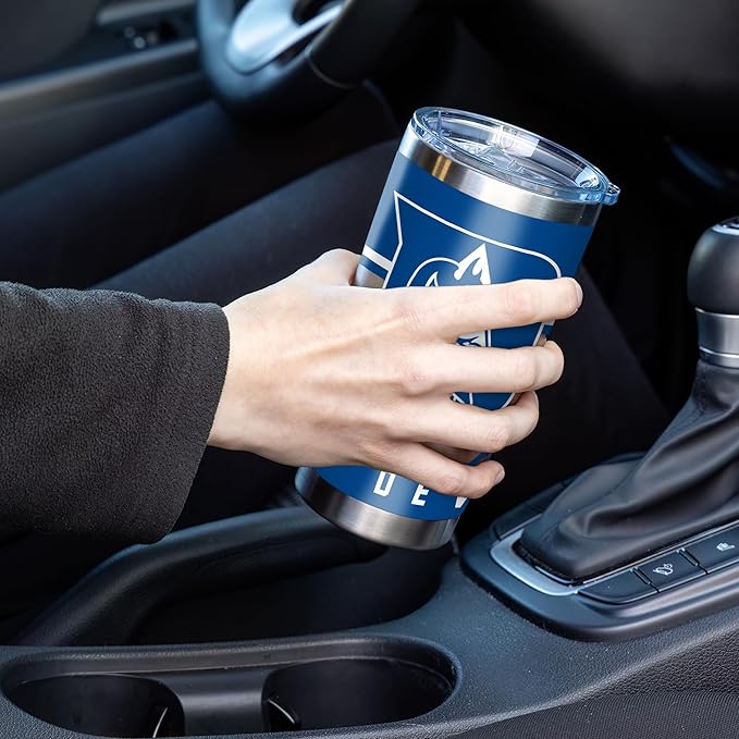 Rico Industries NCAA Duke Blue Devils Standard 20oz Stainless Steel Tumbler with Lid - Great for Coffee, Tea, Water or Cocktails