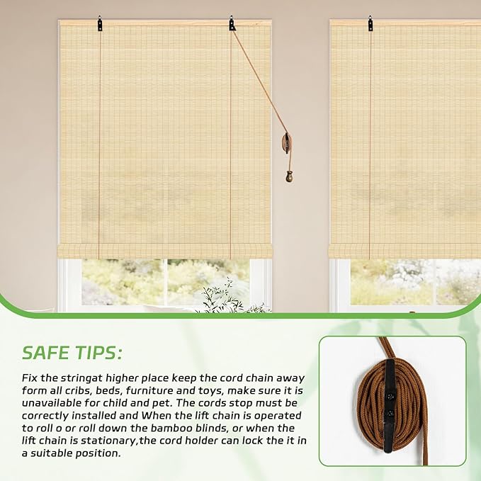 Bamboo Blinds for Door Window - Image 5