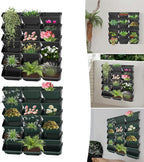 Hanging Vertical Wall Planter, 18 Pack Vertical Garden Planter, - Image 5