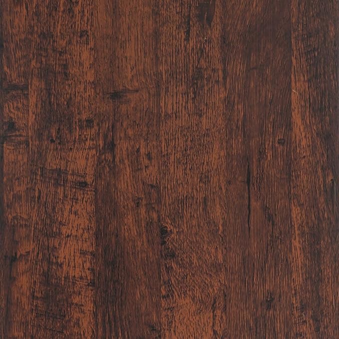 Dimoon 118"x17.7"Peel and Stick Wood Wallpaper Red Brown Wood Paper Red Dark - Image 8