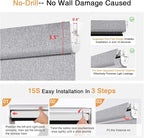 AOSKY No Drill Cordless Blackout Roller Shades - Image 4