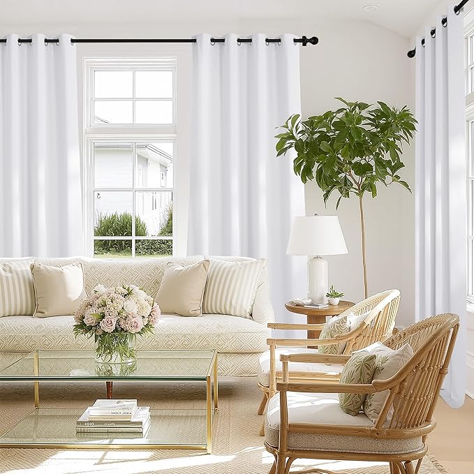 NICETOWN 100% Blackout Long Curtains 102 Inches Length, Privacy Room Darkening - Image 8
