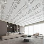 Art3d Drop Ceiling Tiles 24x24, Wainscoting Panels Glue Up 2x2, Cloud-White - Image 7