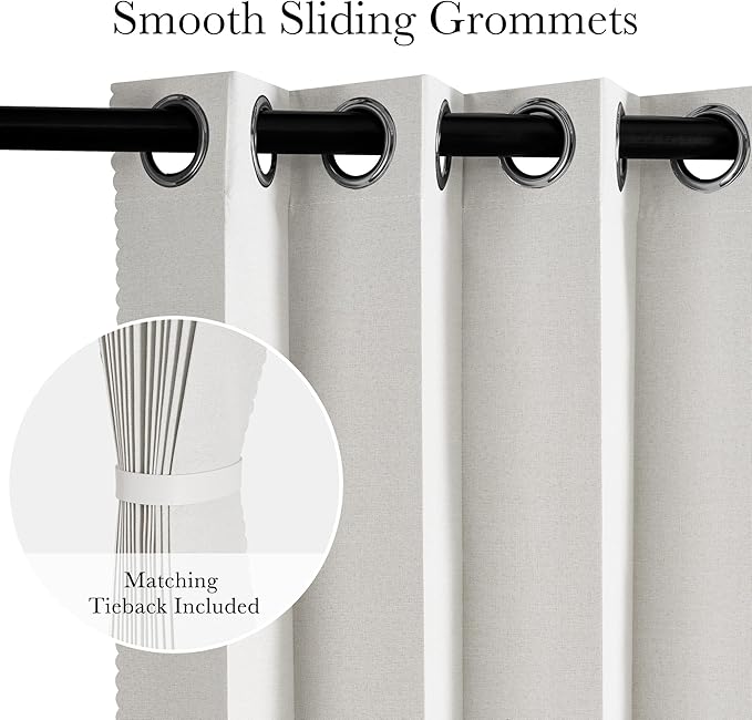 RYB HOME Accordion Style Closet Curtain-100% Blackout Folding Accordion Curtain - Image 4