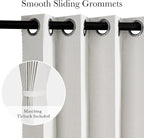 RYB HOME Accordion Style Closet Curtain-100% Blackout Folding Accordion Curtain - Image 4