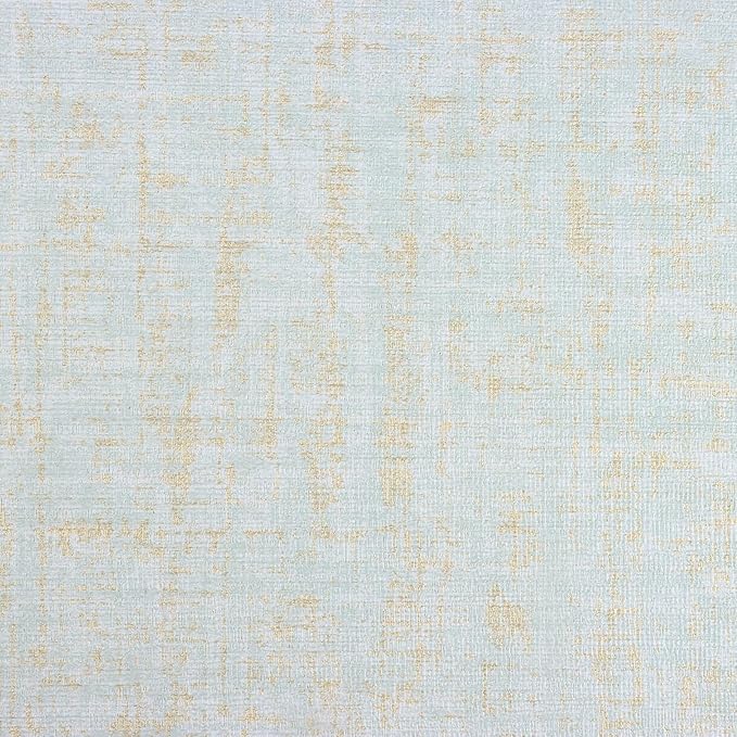 VEELIKE Pale Green Gold Grasscloth Wallpaper Textured Faux Grasscloth Peel and by VEELIKE
