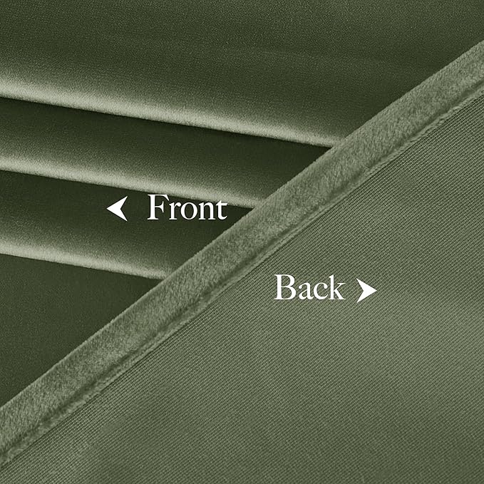 NICETOWN Sage Green Blackout Curtains 72 inches Long 2 Panels, Farmhouse and - Image 8