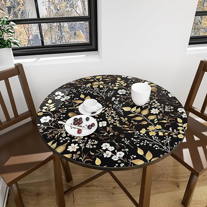 Laatse Boho Wallpaper Peel and Stick Dark Floral Wallpaper 17.5in x393in - Image 8